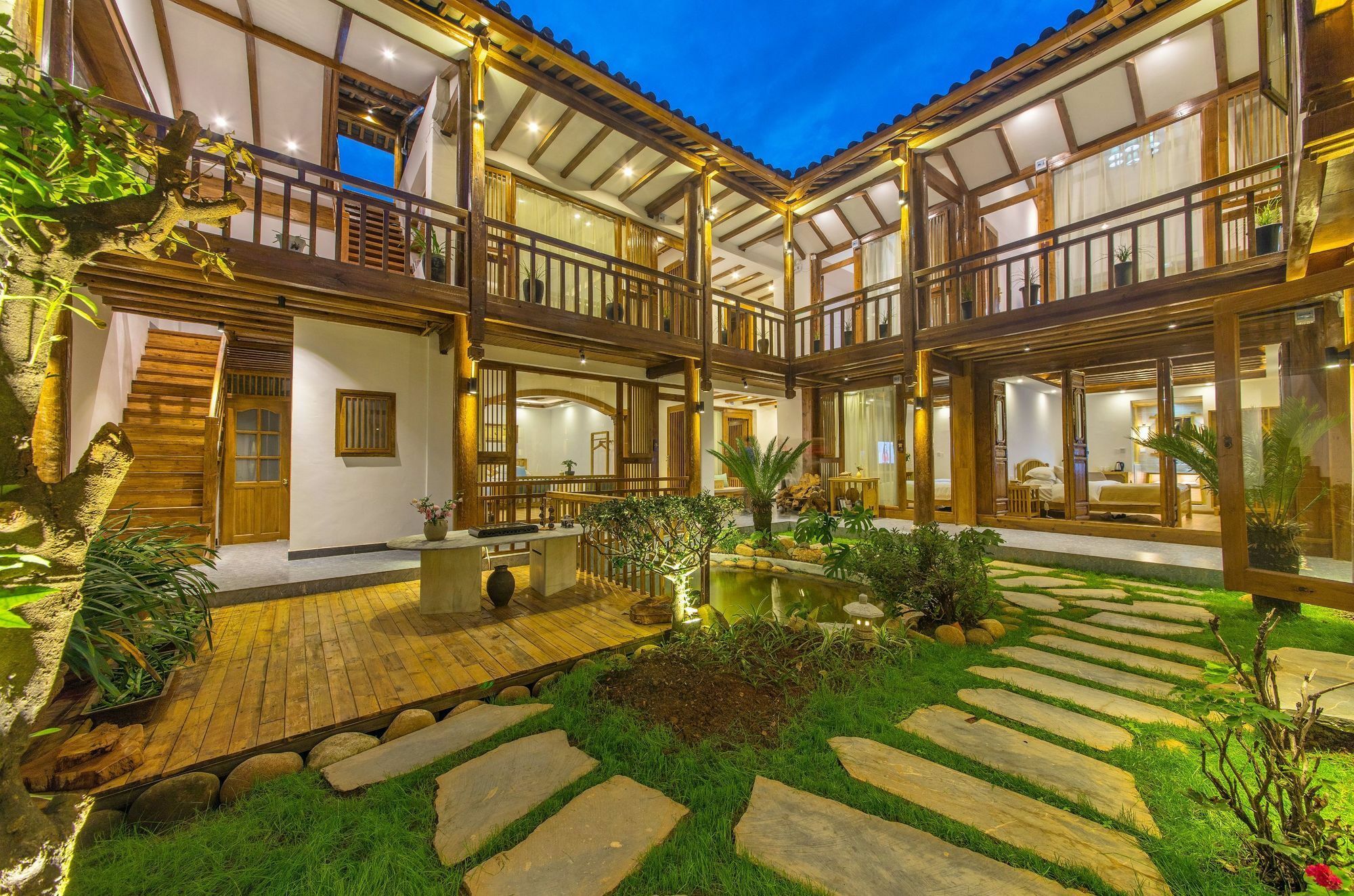 桐墅客栈 Lijiang Village House Extérieur photo